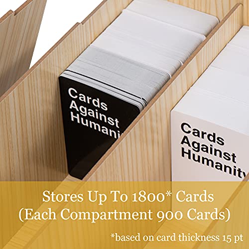 Tapeera 2-Pack Stackable Trading Card Storage Box For Sports Football Baseball Card Storage – Compatible With TCG MTG Pokemon Cards Kpop Photocard Toploaders – Each 1800 Cards With Chalkboard Labels | The Storepaperoomates Retail Market - Fast Affordable Shopping