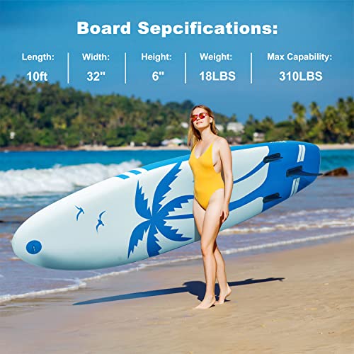 SÄKEE Inflatable Stand Up Paddle Boards with Premium SUP Accessories, Fit for Adults & Youth at All Levels, Traveling Board for Surfing | The Storepaperoomates Retail Market - Fast Affordable Shopping