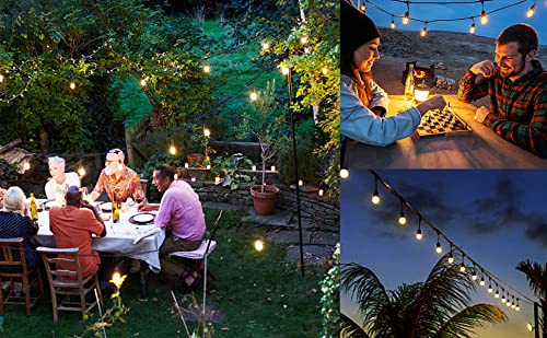 Anxbbo LED Outdoor String Lights, 48FT Patio Lights with 16 Edison Shatterproof Bulbs, UL Listed Heavy-Duty Commercial Grade Strand, Linkable Waterproof Hanging Lights for Outside Deck Backyard Garden | The Storepaperoomates Retail Market - Fast Affordable Shopping