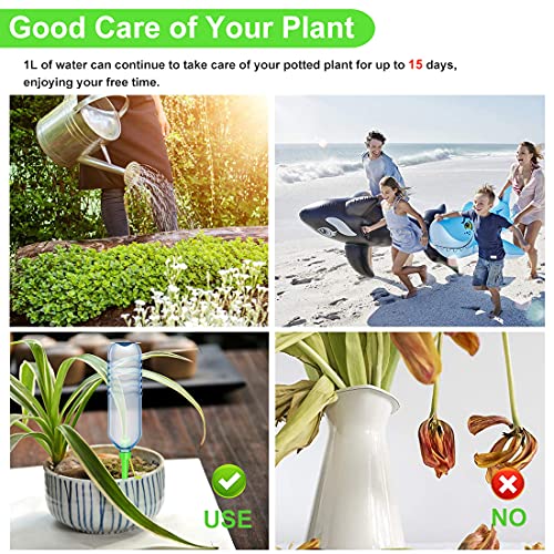 【New】Plant Self Watering Spikes 12PCS ,Universal Self Watering Device With 12 Fixed Brackets and 12 Graduated Tables, Automatic Waterer Vacation Drip Irrigation Control System | Watering-Non-stop | The Storepaperoomates Retail Market - Fast Affordable Shopping