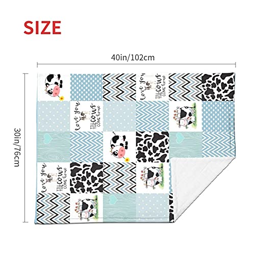 Baby Blanket for Boys Girls Milk Cow Baby Blanket Warm Soft Cozy Nursery Blankets All Season Air Conditioning Throw Blanket Stroller Crib Receiving Blanket 30×40 Inch | The Storepaperoomates Retail Market - Fast Affordable Shopping