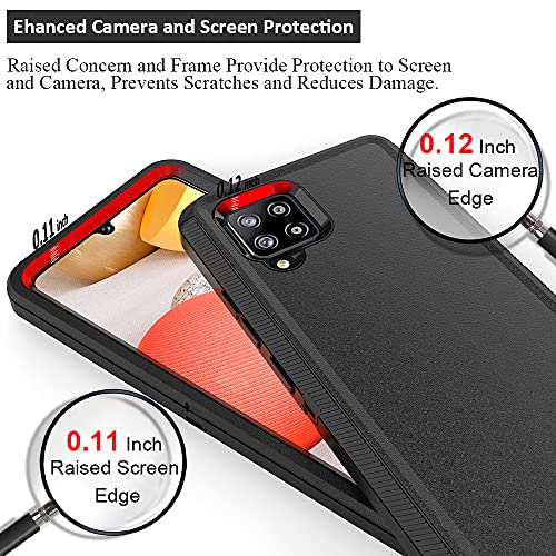 Compatible with Samsung Galaxy A42 5G Case,with Screen Protectors,Heavy Duty Rugged Shockproof Full Body Protection Kickstand Case with Belt Clip Holster for Samsung Galaxy A42 5G (Black) | The Storepaperoomates Retail Market - Fast Affordable Shopping