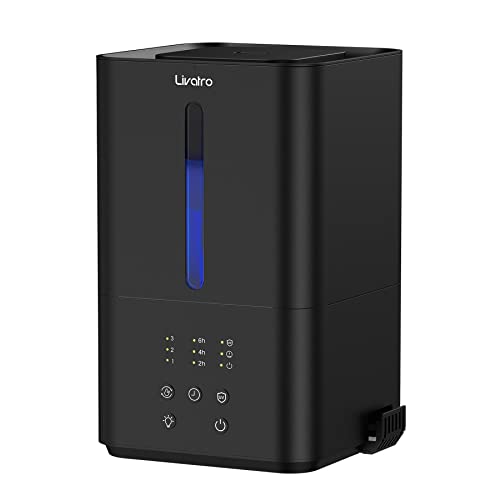 Livatro 4.5L Top Fill Humidifiers for Bedroom Large Room Home, Cool Mist Air Diffuser with Essential Oil Tray, Ultrasonic Quiet and Night Light, Timer, Auto-Shut Off, Black | The Storepaperoomates Retail Market - Fast Affordable Shopping