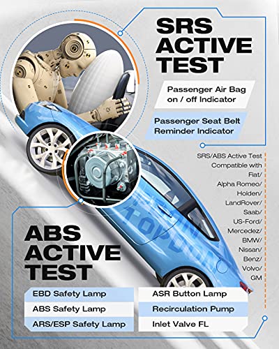OBD2 Scanner Code Reader AL600 – ABS & SRS Diagnostics with Active Test, Car Diagnostic Scan Tool with Oil/ BMS/ SAS Reset, Full OBD2 Functions, Lifetime Free Update, LED Lights – by TOPDON | The Storepaperoomates Retail Market - Fast Affordable Shopping