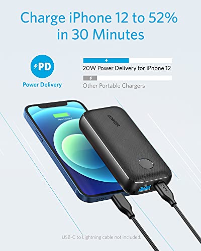 Anker Portable Charger, 10000mAh Power Bank with USB-C Power Delivery (25W), PowerCore 10000 Redux for iPhone 13/12/11 / Mini/Pro/Pro Max/XR/XS, Samsung S21 / S20, Pixel 4 / 4XL, iPad Mini, and More | The Storepaperoomates Retail Market - Fast Affordable Shopping