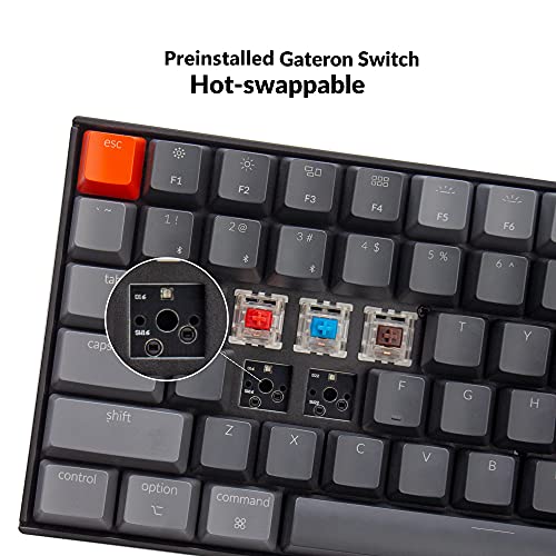 Keychron K4 Hot swappable Wireless Bluetooth/USB Wired Mechanical Gaming Keyboard, 96% Layout 100 Keys Computer Keyboard with Gateron G Pro Brown Switch White LED Backlight for Mac Windows-Version 2 | The Storepaperoomates Retail Market - Fast Affordable Shopping