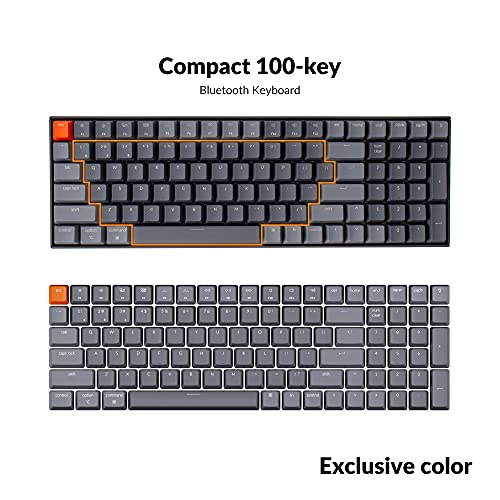 Keychron K4 Hot swappable Wireless Bluetooth/USB Wired Mechanical Gaming Keyboard, 96% Layout 100 Keys Computer Keyboard with Gateron G Pro Brown Switch White LED Backlight for Mac Windows-Version 2 | The Storepaperoomates Retail Market - Fast Affordable Shopping
