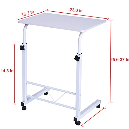 Small Adjustable Standing Desk [US in Stock] Height Adjustable Laptop Side Table, Household Stand Up Desk Can Be Lifted Computer Table Portable Home Office Study Desk (80cm*40cm,White) | The Storepaperoomates Retail Market - Fast Affordable Shopping
