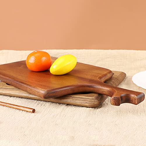 Royalling Acacia Cutting Board with Handle,Wooden Kitchen Chopping Boards for Meat, Cheese, Bread, Vegetables &Fruits (Acacia, 15.7 x 7.9 in) | The Storepaperoomates Retail Market - Fast Affordable Shopping