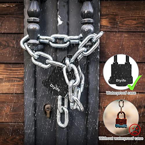 Padlock with Key, [2 Pack] [4 Keys] Diyife Padlock Waterproof Lock Key Padlocks 40mm Heavy Duty Padlocks Anticut for School,Gym Locker, Garage, Fence, Shed, Yard,Cabinet,Toolbox,Outdoor & Indoor Use | The Storepaperoomates Retail Market - Fast Affordable Shopping