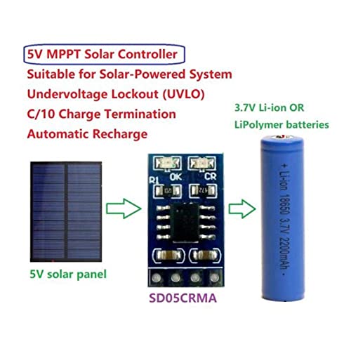 Longfeng Charge Integrated Module, 1A 4.2V 3.7V 18650 LiPo Li-ion Lithium Battery Charger MPPT Solar Charge Controller Module Mobile Power Protection PCB Board Module (Without Pin) | The Storepaperoomates Retail Market - Fast Affordable Shopping