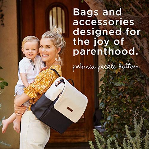 Petunia Pickle Bottom – Pivot Backpack (Sand/Black) + Diaper Clutch (Bordeaux Blooms) Bundle | The Storepaperoomates Retail Market - Fast Affordable Shopping