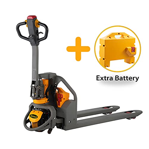 APOLLO Full Electric Pallet Jack Truck Power Lithium Motorized Pallet Jack 3300lbs Capacity 48″x27″ Fork with Extra Battery | The Storepaperoomates Retail Market - Fast Affordable Shopping