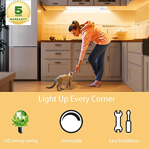Under-Cabinet Light, 18-inch Plug-in LED Magnetic Closet Lighting, with USB Ports and Power Outlet, Cool White 4000K, Dimmable Workbench Lights, Wired Under Table Lights. 1000lm, 15W | The Storepaperoomates Retail Market - Fast Affordable Shopping