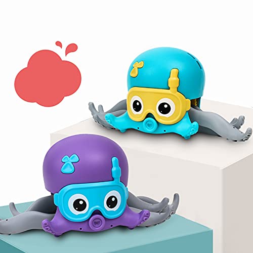 Antetek Baby Bath Toy and Walking Toy Octopus Clockwork for Playing in The Bathtub, Bathroom, Swimming Pool or Pulling on The Ground | The Storepaperoomates Retail Market - Fast Affordable Shopping