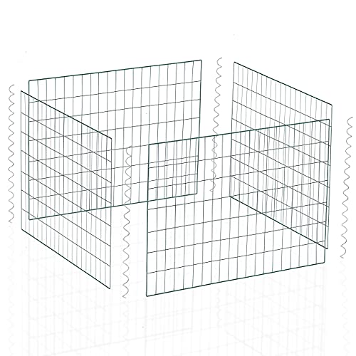MIZAMU Wire Compost Bin Ð Heavy-Duty Garden Accessory, Outdoor, Weather-Proof, 4 Anchors, Multipurpose – Garden Bed Fencing, Dog Kennel, Keep Rodents Out Ð Complete with Claw Gardening Gloves | The Storepaperoomates Retail Market - Fast Affordable Shopping