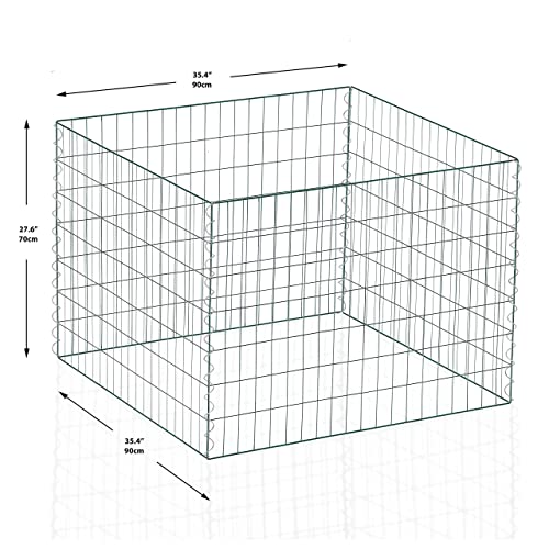 MIZAMU Wire Compost Bin Ð Heavy-Duty Garden Accessory, Outdoor, Weather-Proof, 4 Anchors, Multipurpose – Garden Bed Fencing, Dog Kennel, Keep Rodents Out Ð Complete with Claw Gardening Gloves | The Storepaperoomates Retail Market - Fast Affordable Shopping