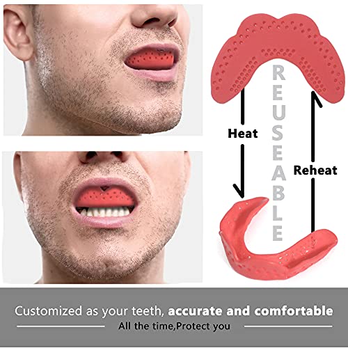 UPTTHOW 2PCS Reuseable Mouth Guard Sports Retainer for Adult Children Kids Bite 1.6mm Night Teeth Grinding Mouthpiece Protector Set | The Storepaperoomates Retail Market - Fast Affordable Shopping