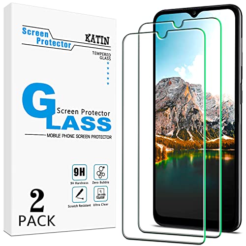 KATIN [2-Pack] Screen Protector for Samsung Galaxy A32 5G Tempered Glass, Bubble Free, Case Friendly, Easy to install | The Storepaperoomates Retail Market - Fast Affordable Shopping