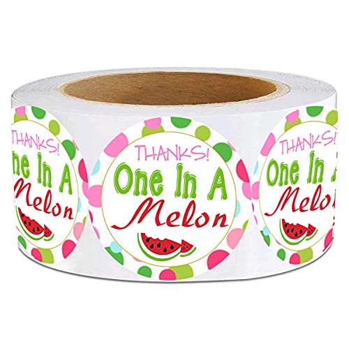 Remarkable One in A Melon Thank You Stickers Labels,2 Inch Watermelon Birthday Party Label Stickers ,Great for Party Favors, Envelope Seals & Goodie (250 Pcs) | The Storepaperoomates Retail Market - Fast Affordable Shopping