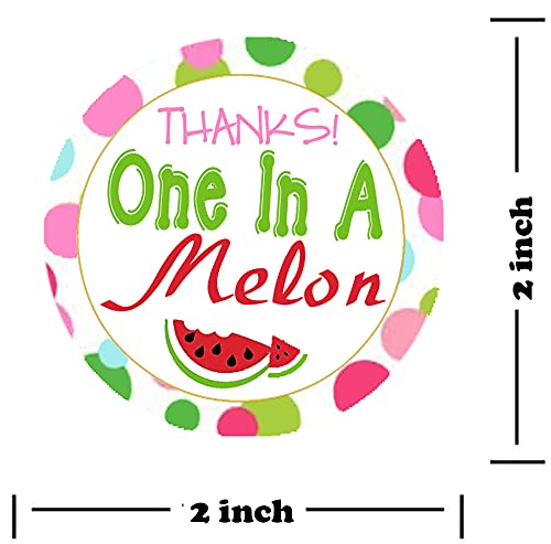 Remarkable One in A Melon Thank You Stickers Labels,2 Inch Watermelon Birthday Party Label Stickers ,Great for Party Favors, Envelope Seals & Goodie (250 Pcs) | The Storepaperoomates Retail Market - Fast Affordable Shopping