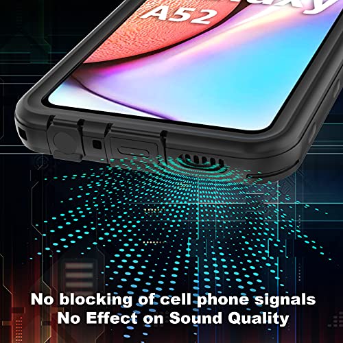 Galaxy A52 5G Waterproof Phone Case, Dustproof Shockproof Sandproof Case with Built-in Screen Protector, Full Body Sealed Underwater Protective Cover for Samsung Galaxy A52 5G (Not Fit Galaxy A52 4G) | The Storepaperoomates Retail Market - Fast Affordable Shopping