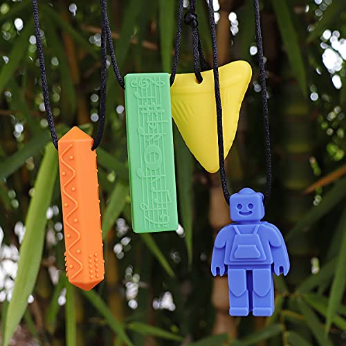 TUXEPOC Chew Necklaces(4 Pack),Silicone chewlery Oral Motor Sticks for with ADHD, Anxiety, Autism, Biting Needs | The Storepaperoomates Retail Market - Fast Affordable Shopping