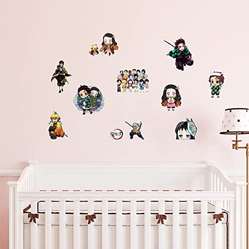 Goyi GQT-Demon 1 Demon Slayer Wall Decals 16x24in Kimetsu no Yaiba Anime Stickers for Boys Girls Kids Room Dorm Kitchen Bedroom Playroom for Manga Fans | The Storepaperoomates Retail Market - Fast Affordable Shopping