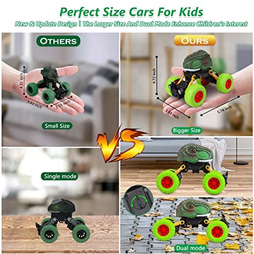 Toddler Toys Cars Kids Toys for 2 3 4 5 6 7 8 Year Old Boys: Pull Back Dinosaur Toys for Kids 3-5 | Toddler Boy Toys Age 4-5 Two Mode Monster Trucks for Boy Toys Christmas Birthday Gifts for Kids | The Storepaperoomates Retail Market - Fast Affordable Shopping
