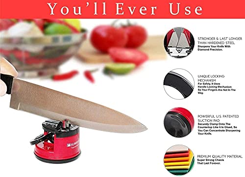 LJJSMG Knife Sharpener,Kitchen Knife Sharpener for All Blade Types sharpeners,Razor Sharp Precision & Perfect Calibration,Tool Helps Repair and Restore Blades,Safe to Use | The Storepaperoomates Retail Market - Fast Affordable Shopping