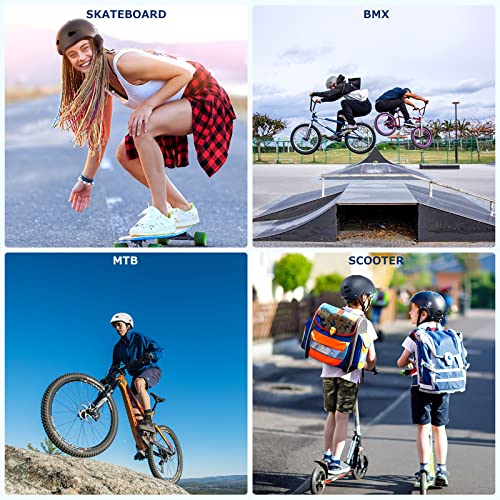MCBOB Skateboard Helmet for Adults, Youth & Kids, Bike Helmet for Men & Women, Scooter Roller Skating Helmet for Multi-Sport w/ 2 Thickness Removable Liners Ventilation & Impact-Absorbing Core | The Storepaperoomates Retail Market - Fast Affordable Shopping