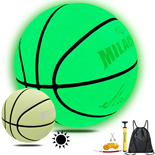 MILACHIC Basketballs for Girls Women Glow in The Dark Basketball Size 6, Glowing Basketball Intermediate Women Size 28.5″, Special Indoor-Outdoor Basketball Gifts for Boys, Girls, Women | The Storepaperoomates Retail Market - Fast Affordable Shopping