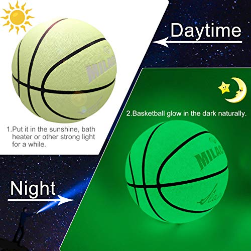 MILACHIC Basketballs for Girls Women Glow in The Dark Basketball Size 6, Glowing Basketball Intermediate Women Size 28.5″, Special Indoor-Outdoor Basketball Gifts for Boys, Girls, Women | The Storepaperoomates Retail Market - Fast Affordable Shopping