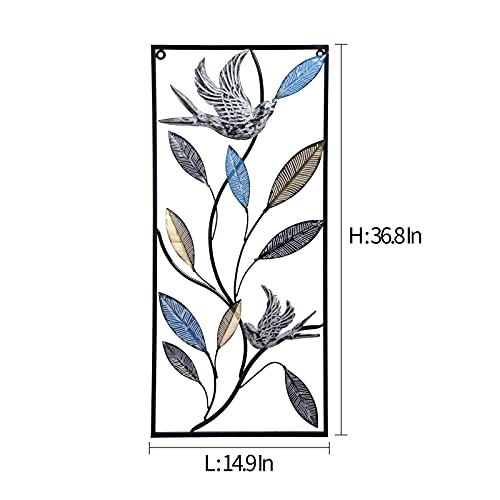OUSHUAI Home Wall Decor Rectangle Wood Or Metal Wall Décor – Eclectic Wall Hanging Art Sculptures With Fram for Living Room, Office, Study | The Storepaperoomates Retail Market - Fast Affordable Shopping