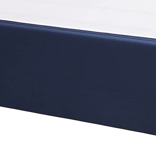 Amazon Basics Box Spring Cover – Alternative to Bed Skirt, Elastic Polyester Fabric Wrap Around Band 4 Sides – Full, Navy Blue | The Storepaperoomates Retail Market - Fast Affordable Shopping