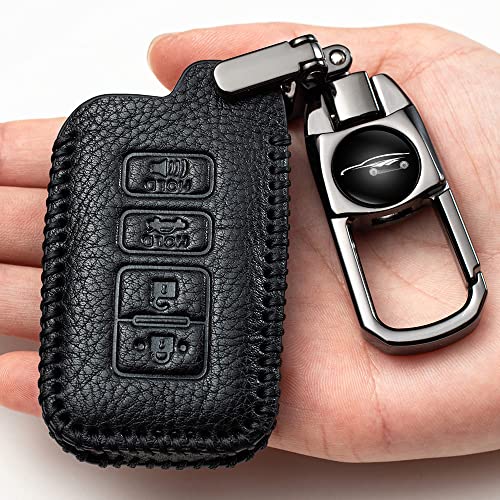 Moveshihua Leather Key Case Protector Key Fob Cover Smart Car Remote Holder For Land Rover Discovery 5 Range Rover Evoque Sport Vogue Keychains, LanRover Model B—brown, Large | The Storepaperoomates Retail Market - Fast Affordable Shopping
