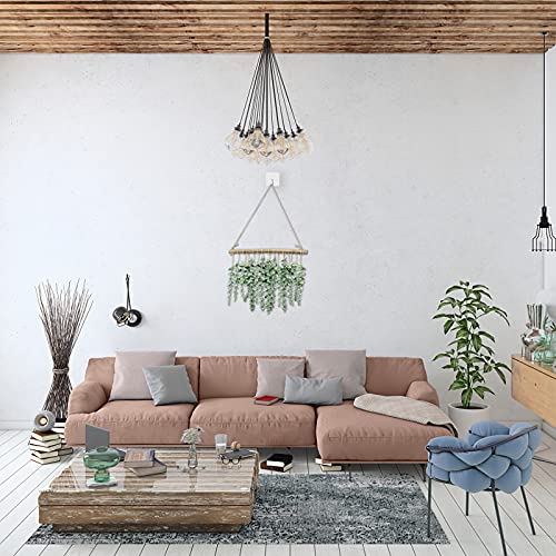 Artificial Eucalyptus Wall Hanging Decor – Fake Eucalyptus Leaves Greenery , Vines Wall Hanging Plants with Wooden Stick , Farmhouse Rustic Wall Decor for Wedding , Kitchen , Bedroom , Boho Home Decor | The Storepaperoomates Retail Market - Fast Affordable Shopping