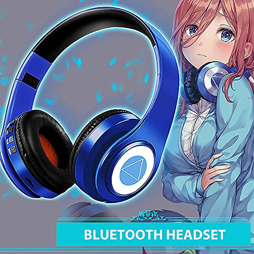 YTDTKJ Nakano Miku Bluetooth Headphones,The Quintessential Quintuplets Headphone with Build-in Mic,Foldable Over Ear Wireless Headphones,Hi-Fi Stereo for Cosplay,Blue, 17TTAXXCB06390B63FQTF | The Storepaperoomates Retail Market - Fast Affordable Shopping