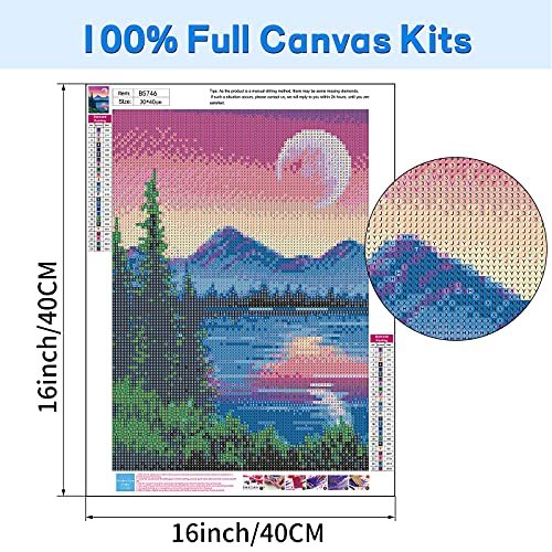 SNMUW Diamond Painting Kits for Adults Kids Beginners, 5D DIY Bright Moon Diamond Art by Number Kits, Great for Relaxation and Home Wall Decor Gift (12×16 inch) | The Storepaperoomates Retail Market - Fast Affordable Shopping
