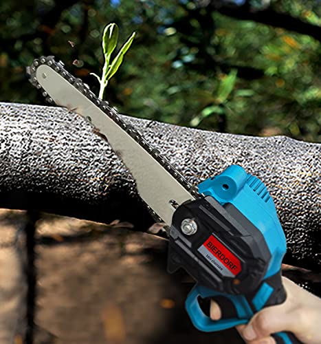 Mini Chainsaw, Upgraded 6-Inch Mini Electric Chainsaw Cordless with 2 Batteries 2 Chains Safety Lock Portable 5 x 2000mAh, Small Handheld Battery Operated Chainsaw for Trees, Branch Woods | The Storepaperoomates Retail Market - Fast Affordable Shopping