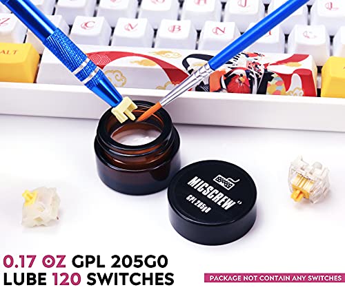Keyboard Lube Kits 5PCS Contain GPL 205G0 Grease 0.17oz, Stem Holder Keycap Puller Lube Brush, and Switch Puller, Universal Switch Lubricant for Mechanical Keyboard Switches and Stabilizer | The Storepaperoomates Retail Market - Fast Affordable Shopping