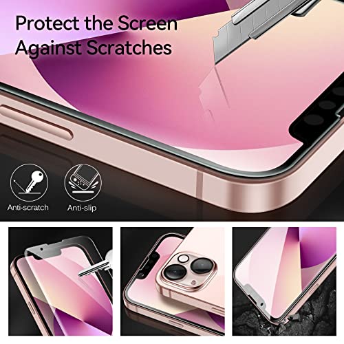 ivoler [4+2 Pack] Tempered Glass for iPhone 13 6.1 inch [4 Pack] with [2 Pack] Camera Lens Screen Protector with [Alignment Frame], Anti-Scratch Case Friendly Transparent HD Clear Film | The Storepaperoomates Retail Market - Fast Affordable Shopping