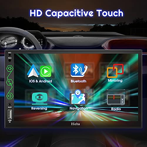 Hieha Double Din Car Stereo Compatible with Apple CarPlay & &roid Auto,MP5 Player with Bluetooth Rear View Camera, Mirror Link, USB/AUX Input (Model 8), CP28 | The Storepaperoomates Retail Market - Fast Affordable Shopping