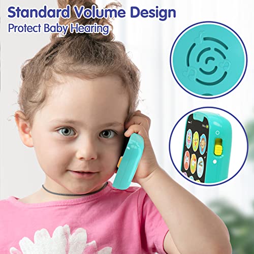 HOLA Baby Toys Phone for 1 Year Old Boy Girl My First Learning Educational Musical Baby Play Smartphone Gifts Toy for Babies Kids Toddlers Role Play Fun_Blue | The Storepaperoomates Retail Market - Fast Affordable Shopping
