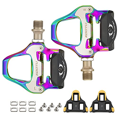 KOOTU SPD-SL Pedals Electroplated Color Pedals Road Bike Pedals,9/16″ Universal Bike Pedals and Cleats Compatible with Shimano | The Storepaperoomates Retail Market - Fast Affordable Shopping