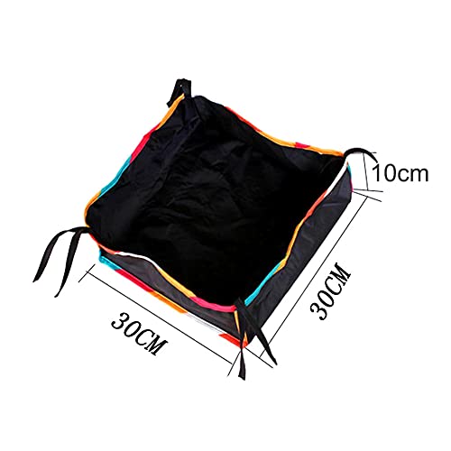UXELY Home Bottom Basket Baby Pushchair Shopping Stroller Storage Bag with Strings, Oxford Cloth Bottom Basket Universal Large Capacity Accessories(Black) | The Storepaperoomates Retail Market - Fast Affordable Shopping