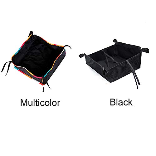 UXELY Home Bottom Basket Baby Pushchair Shopping Stroller Storage Bag with Strings, Oxford Cloth Bottom Basket Universal Large Capacity Accessories(Black) | The Storepaperoomates Retail Market - Fast Affordable Shopping