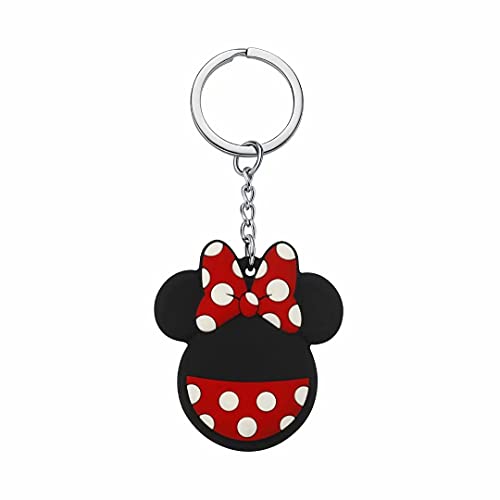 Max-ABC for Apple AirTag Case [2 Pack] Minnie Mickey Mouse Cute Cartoon AirTag Holder Case Soft Silicon Rubber Protective AirTag Cover with Metal Ring Hook for Key/Bag/Pet,A2 | The Storepaperoomates Retail Market - Fast Affordable Shopping