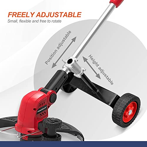 KALAWW Adjustable Support Wheels Auxiliary Wheels 26mm(1 inch) and 28mm(1.1 inch) for Weed Trimmer Gas String Trimmer Petrol/Electric Brushcutter Strimmer | The Storepaperoomates Retail Market - Fast Affordable Shopping