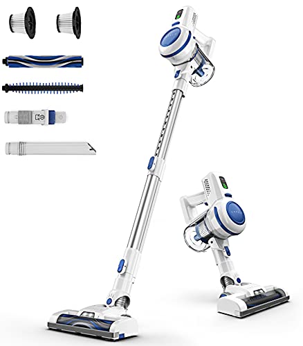ORFELD Cordless Vacuum Cleaner, 20000Pa Stick Vacuum 6 in 1, Long Runtime, Lightweight & Ultra-Quiet for Hard Floor Carpet Pet Car Cleaning Blue & Silver, V20 | The Storepaperoomates Retail Market - Fast Affordable Shopping